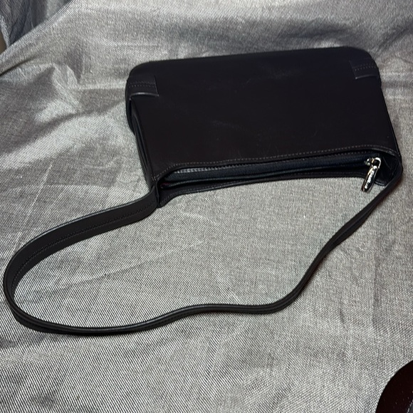 Cole Haan Structured Shoulder Dark Brown Leather Bag - Picture 10 of 13